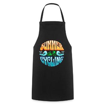 SUMMER GREEN CYCLING - Cooking Apron - black - Front - AI Model Male 185 dark (185cm)
