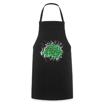 Cool Swim Dad Tshirts Biker Water Fun Jokes - Cooking Apron - black - Front - AI Model Male 185 dark (185cm)