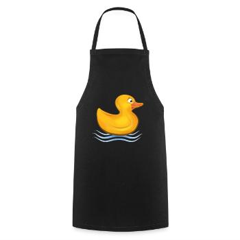 BABY Ente Duckling - Cooking Apron - black - Front - AI Model Male 185 dark (185cm)