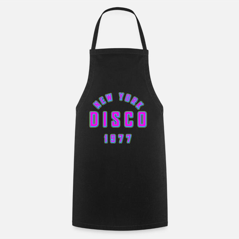 NEW YORK DISCO - Cooking Apron - black
