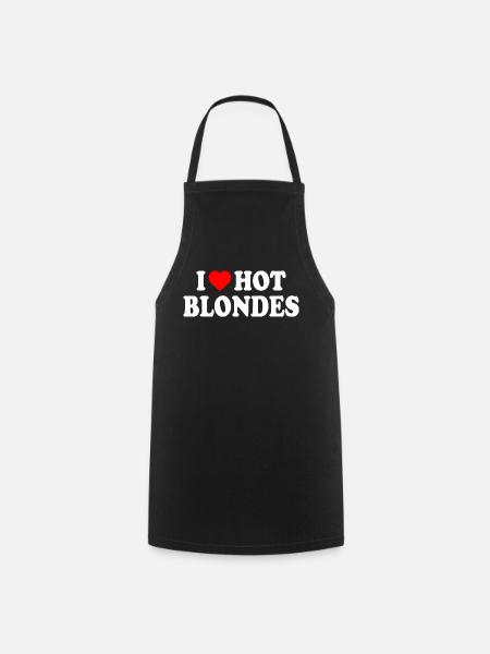 I love hot blondes - Kochschürze - Schwarz