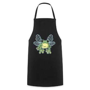 Fairy frog - Cooking Apron - black - Front - AI Model Male 185 dark (185cm)