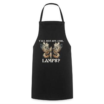 Y'all Got Any... Uhh... Lamps Motte - Kochschürze - Schwarz - Vorne - AI Model Male 185 dark (185cm)
