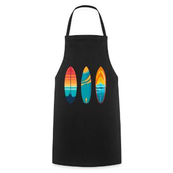 Planche de surf - Tablier de cuisine - noir - Devant - AI Model Male 185 dark (185cm)