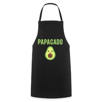 Papacado Funny Avocado Dad Father's Day Dad - Kochschürze - Schwarz - Vorne - AI Model Male 185 dark (185cm)