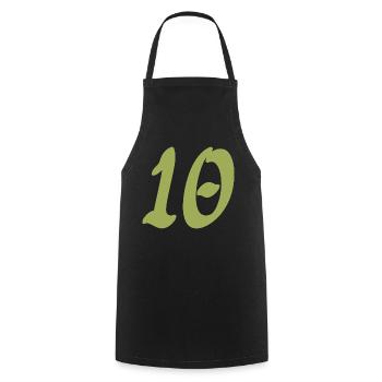 10 - Cooking Apron - black - Front - AI Model Male 185 dark (185cm)