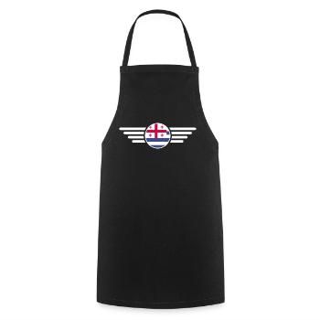 J’aime l’Adjara, T-shirt design de style élégance - Tablier de cuisine - noir - Devant - AI Model Male 185 dark (185cm)