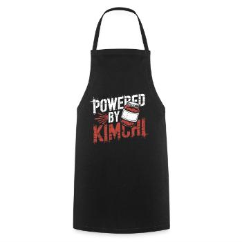Kimchi – Spicy, healthy, unique - Cooking Apron - black - Front - AI Model Male 185 dark (185cm)