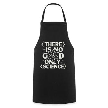 Atheismus Atheist Anti-Religion Agnostiker - Kochschürze - Schwarz - Vorne - AI Model Male 185 dark (185cm)