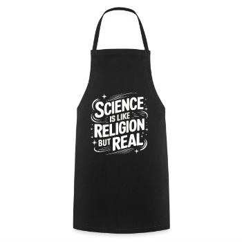 Atheismus Atheist Anti-Religion Agnostiker - Kochschürze - Schwarz - Vorne - AI Model Male 185 dark (185cm)