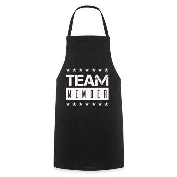 Team Member - Cooking Apron - black - Front - AI Model Male 185 dark (185cm)