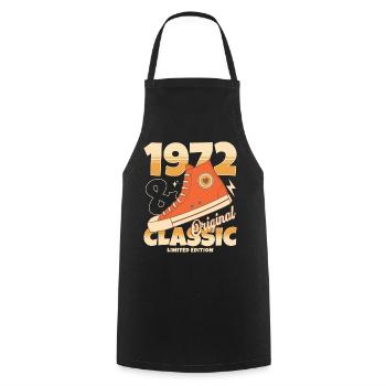 Original Retro Sneakers 1972 50 Years Anniversary - Cooking Apron - black - Front - AI Model Male 185 dark (185cm)