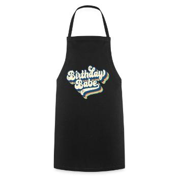 Birthday Babe Matching Group Birthday Party Gift - Cooking Apron - black - Front - AI Model Male 185 dark (185cm)