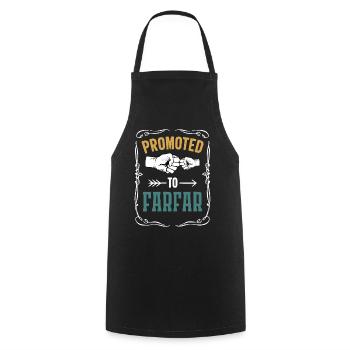 Hello Grandpa Swedish you will become Grandpa Sweden - Cooking Apron - black - Front - AI Model Male 185 dark (185cm)