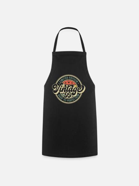 Vintage '99 - Aged To Perfection - Cooking Apron - black
