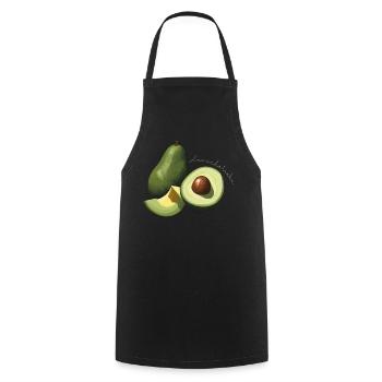Avocado Avoacado Liebe Veganer Vegan Schlafocado - Kochschürze - Schwarz - Vorne - AI Model Male 185 dark (185cm)