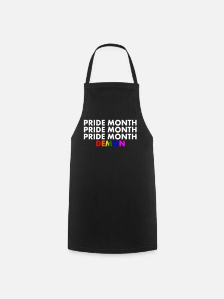 pride month demon - Kochschürze - Schwarz