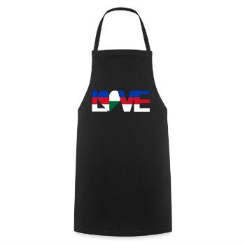 amour Les Sorabes Les Saxons ont un cœur pour leur patrie - Tablier de cuisine - noir - Devant - AI Model Male 185 dark (185cm)