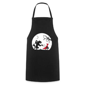 Red Riding Hood - Cooking Apron - black - Front - AI Model Male 185 dark (185cm)