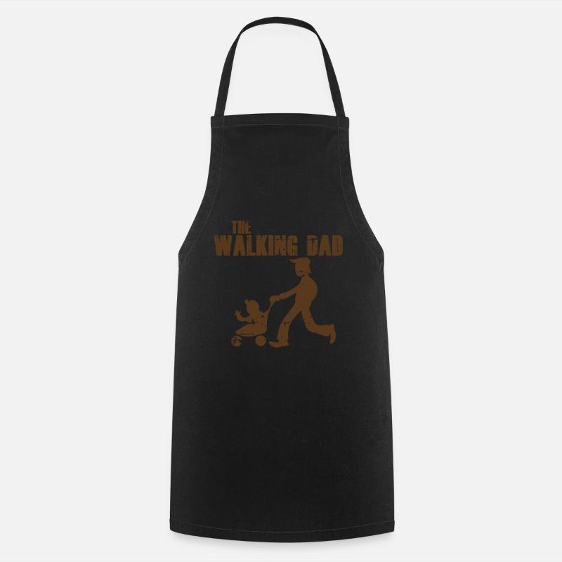 WALKING DAD - Kochschürze - Schwarz