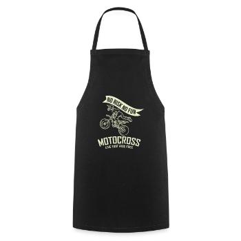 MOTOCROSS - Cooking Apron - black - Front - AI Model Male 185 dark (185cm)