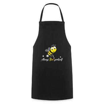 bee - Cooking Apron - black - Front - AI Model Male 185 dark (185cm)
