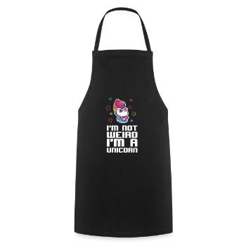 I am a unicorn - Cooking Apron - black - Front - AI Model Male 185 dark (185cm)
