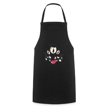 Halloween monster - Cooking Apron - black - Front - AI Model Male 185 dark (185cm)