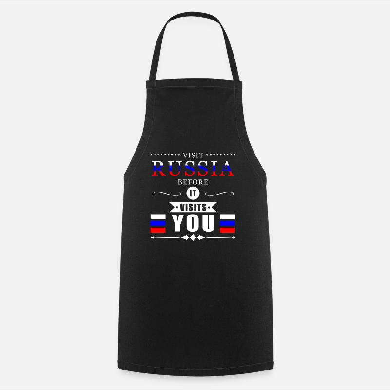 Russie Russie - Tablier de cuisine - noir