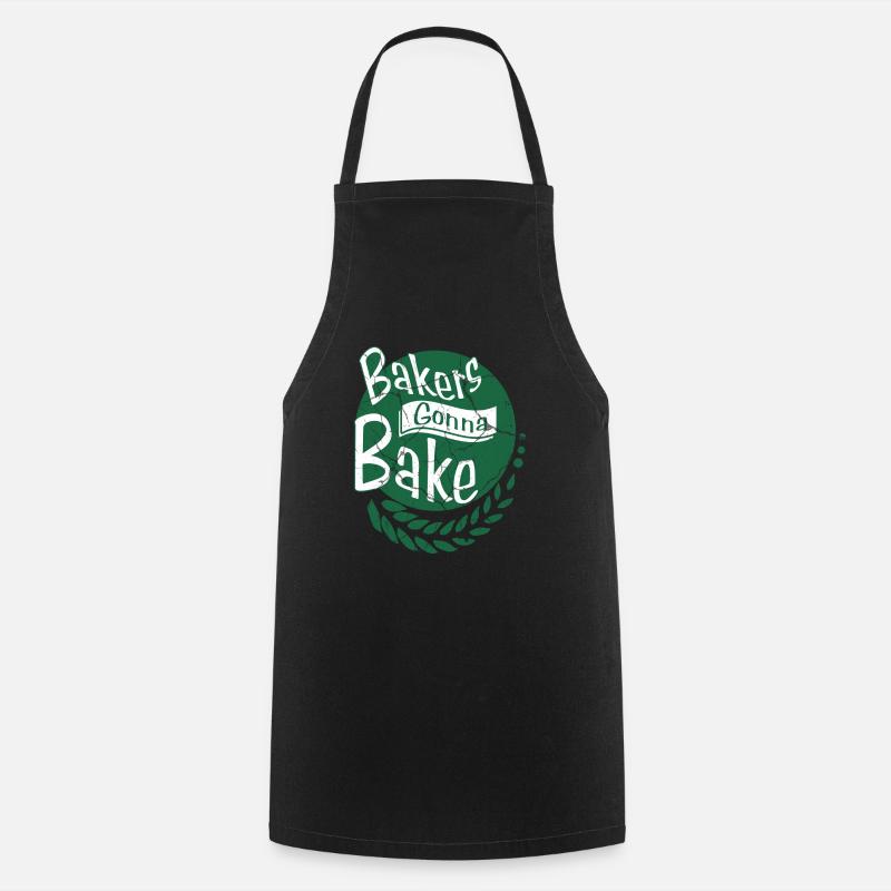 Backen Bäcker Geschenk Leidenschaft Hobby Beruf - Kochschürze - Schwarz