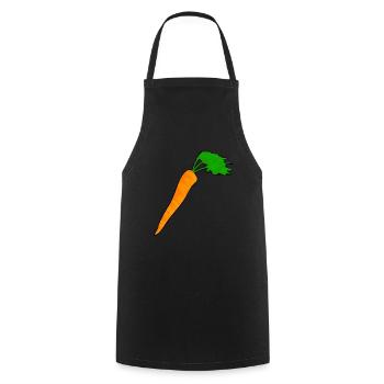 carrot carrot garden vegetable harvest carrot turnip - Cooking Apron - black - Front - AI Model Male 185 dark (185cm)