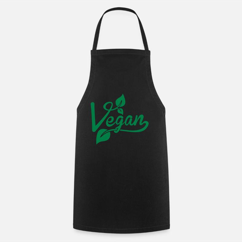 vegan - Tablier de cuisine - noir
