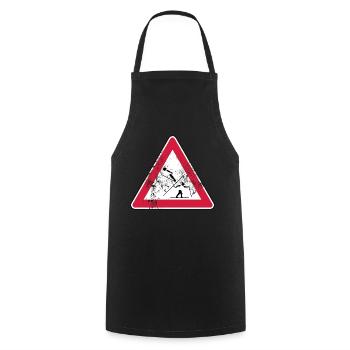 Achtung, nordische Kombinierer! (used) - Tablier de cuisine - noir - Devant - AI Model Male 185 dark (185cm)