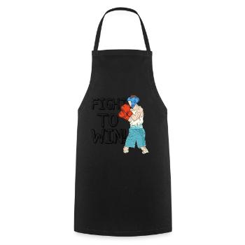 Boxing Boxing - Cooking Apron - black - Front - AI Model Male 185 dark (185cm)