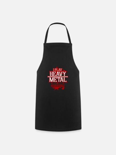Heavy Metal Shirt - Kochschürze - Schwarz
