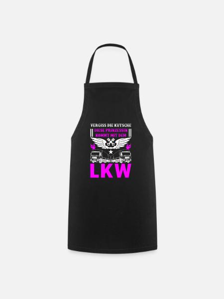 LKW-Fahrer Fernfahrer LKW Trucker Geschenk - Kochschürze - Schwarz