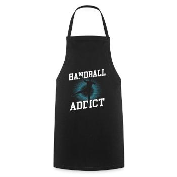 handballeur - Tablier de cuisine - noir - Devant - AI Model Male 185 dark (185cm)