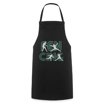Fencing fencing - Cooking Apron - black - Front - AI Model Male 185 dark (185cm)