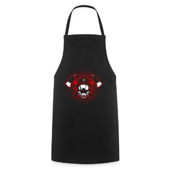 Firefighter Firefighter woman Firefighters - Cooking Apron - black - Front - AI Model Male 185 dark (185cm)
