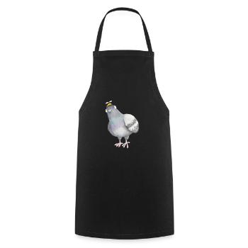 Noix de pigeon - Tablier de cuisine - noir - Devant - AI Model Male 185 dark (185cm)