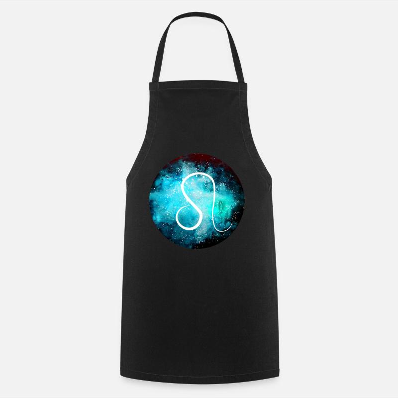 lion du zodiaque - Tablier de cuisine - noir