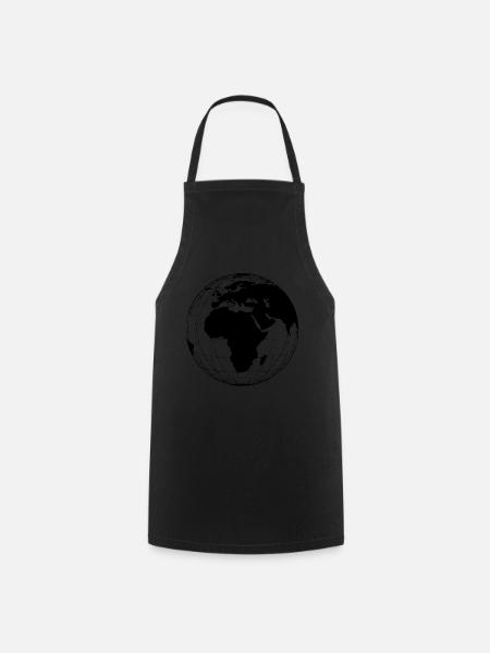 Globe terrestre - globe terrestre globe terrestre globe terrestre globe terrestre - Tablier de cuisine - noir
