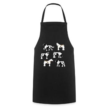 Tinker selection - Cooking Apron - black - Front - AI Model Male 185 dark (185cm)