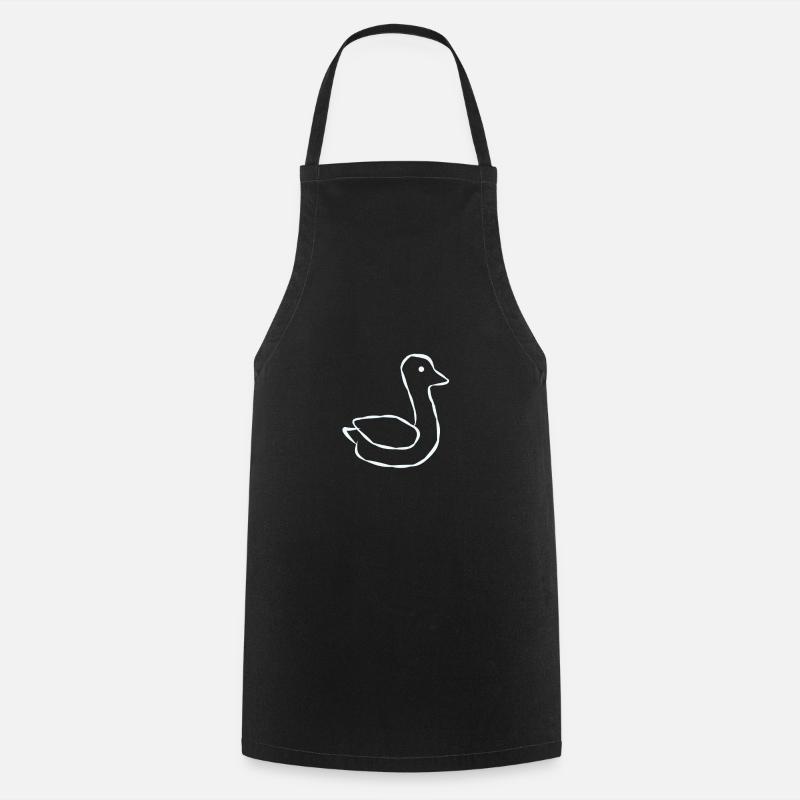 Ente Tier - Kochschürze - Schwarz