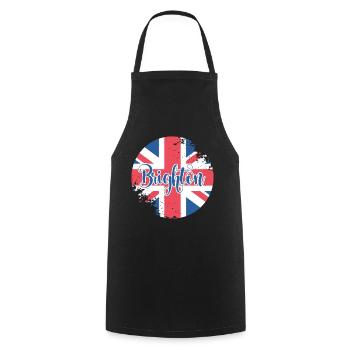 Bouton Brighton - Tablier de cuisine - noir - Devant - AI Model Male 185 dark (185cm)
