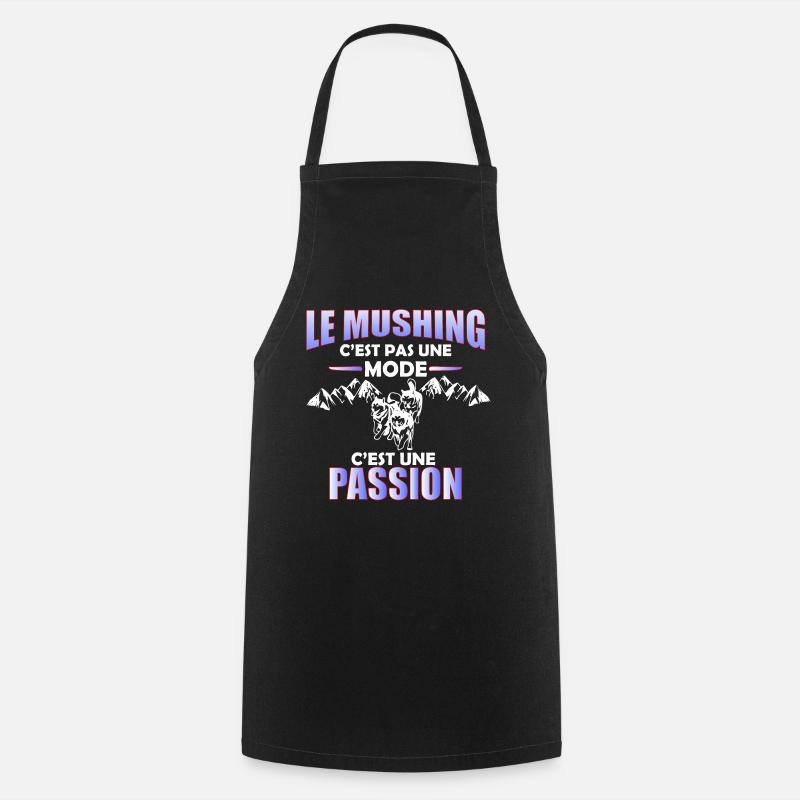 mushing pas une mode - Tablier de cuisine - noir