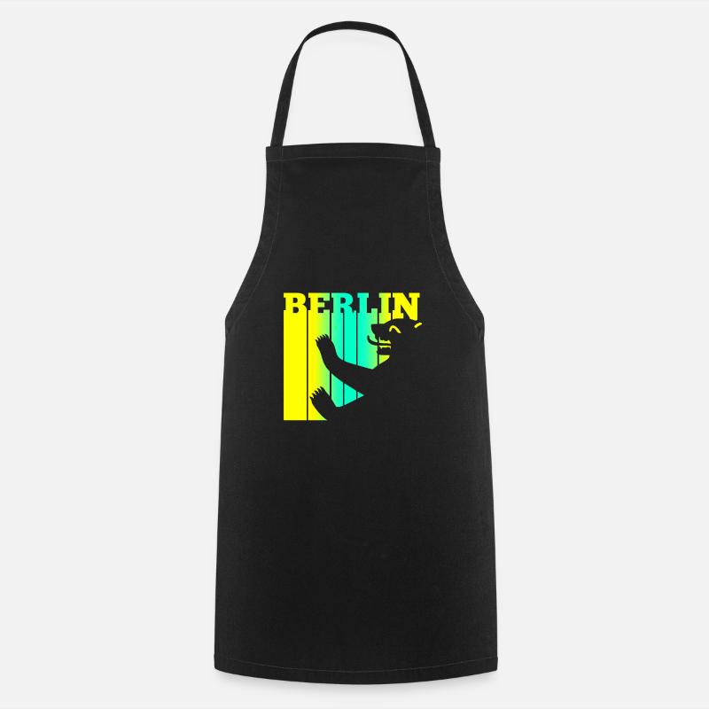 Ours de Berlin - Tablier de cuisine - noir