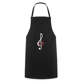 Musik Geschenk Instrument Musikliebe Lied music - Kochschürze - Schwarz - Vorne - AI Model Male 185 dark (185cm)
