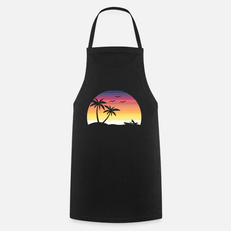SPRING SUNSET - Cooking Apron - black