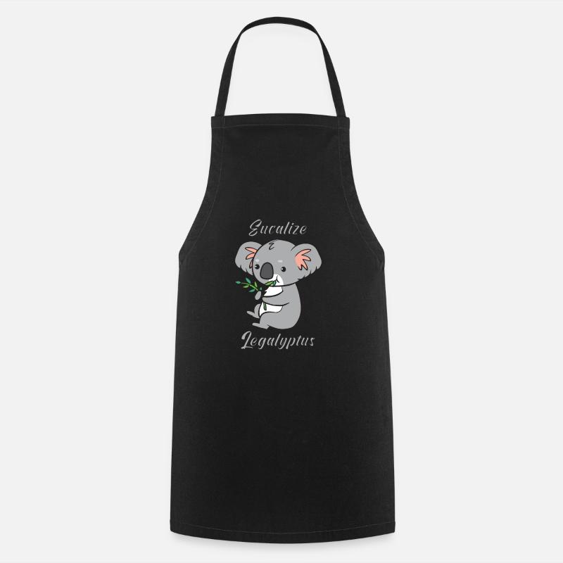Eucalize Legalyptus 1 - Tablier de cuisine - noir